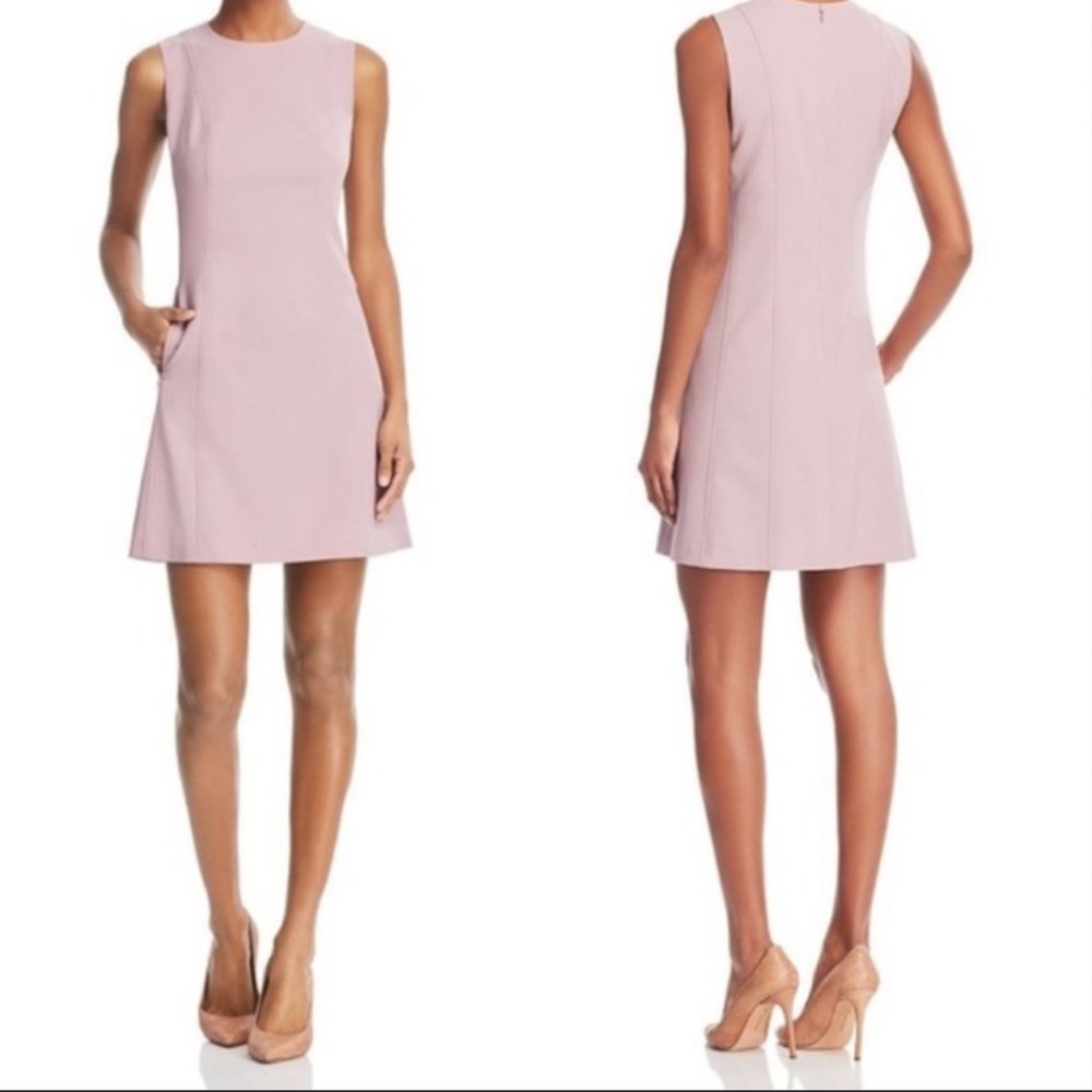 NWT Theory Helaina Wool Blend Shift Dress in Dusty Lilac